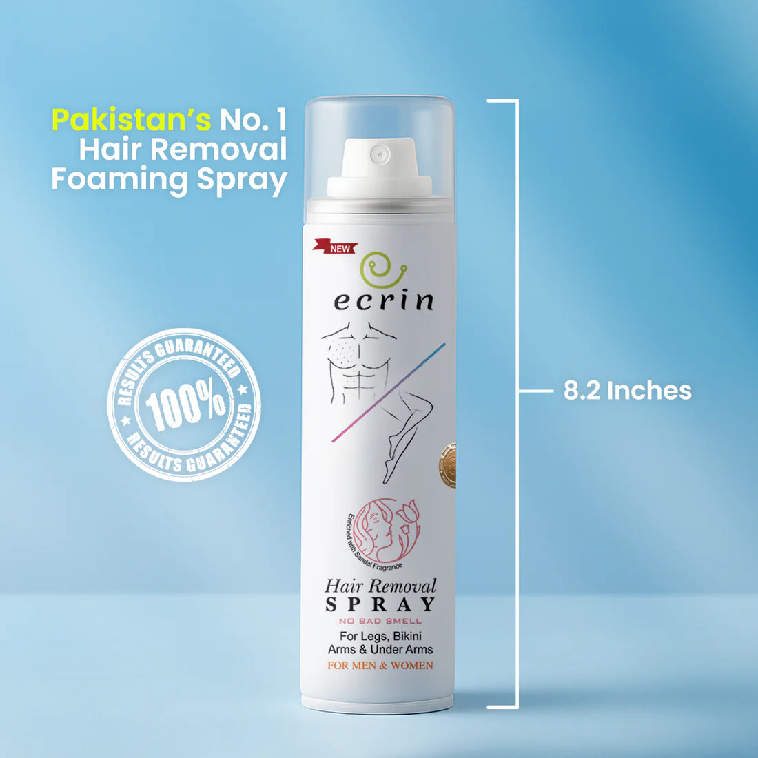 New Ecrin Hair Removal Foaming Spray (for men & women)