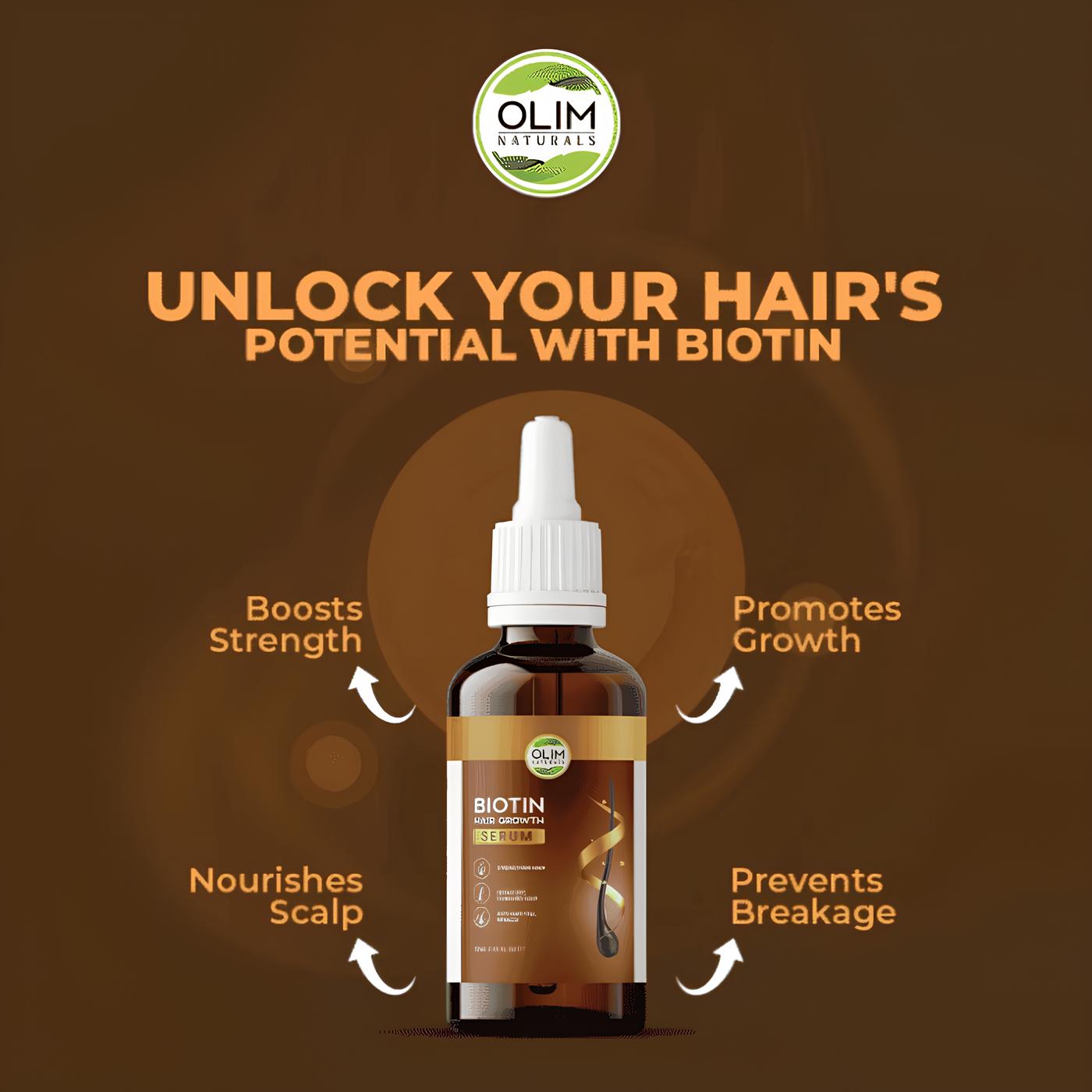 Olim Naturals Biotin Hair Growth Serum
